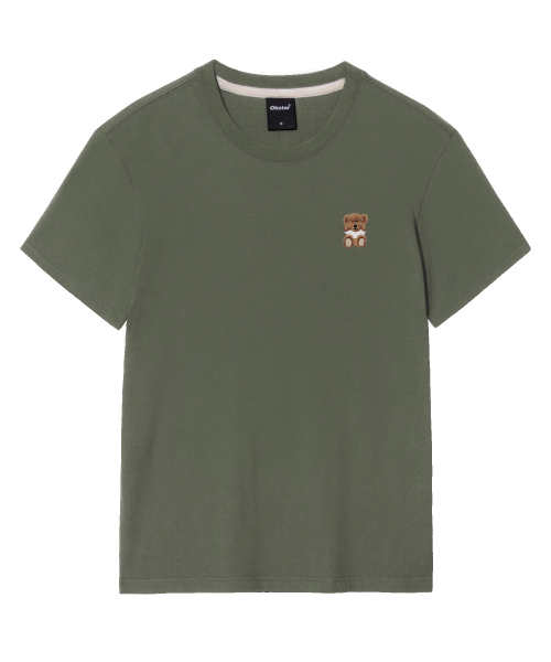 OKSTAR(オクスター)の「ミニミスリーピークマ刺繍半袖(Tシャツ/カットソー・レディース・ネイビー/ホワイト/クリーム/ダークグレー/ダークグリーン/ダークブルー/ライトグレー/グレー/ライトベージュ/カーキ/ブラック・3XL/4XL/2XL/LARGE/X-LARGE/SMALL/MEDIUM)」の14枚目の写真