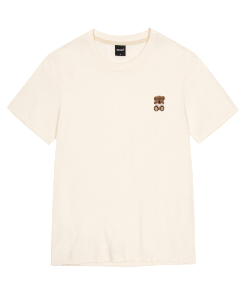 OKSTAR(オクスター)の「ミニミスリーピークマ刺繍半袖(Tシャツ/カットソー・レディース・ネイビー/ホワイト/クリーム/ダークグレー/ダークグリーン/ダークブルー/ライトグレー/グレー/ライトベージュ/カーキ/ブラック・3XL/4XL/2XL/LARGE/X-LARGE/SMALL/MEDIUM)」の16枚目の写真