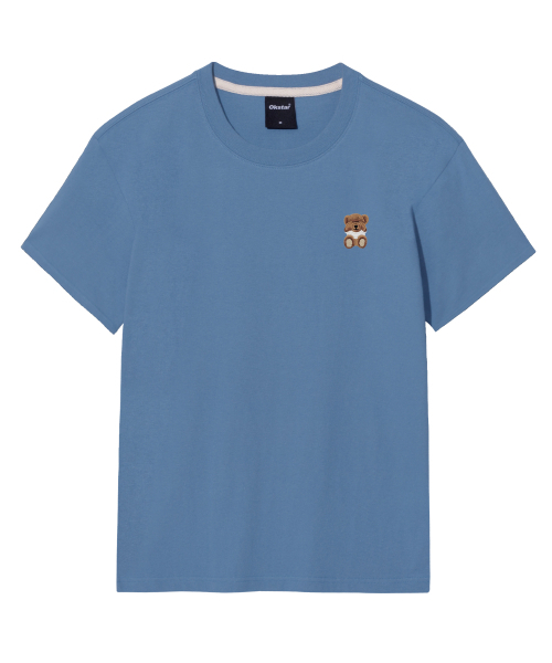 OKSTAR(オクスター)の「ミニミスリーピークマ刺繍半袖(Tシャツ/カットソー・レディース・ネイビー/ホワイト/クリーム/ダークグレー/ダークグリーン/ダークブルー/ライトグレー/グレー/ライトベージュ/カーキ/ブラック・3XL/4XL/2XL/LARGE/X-LARGE/SMALL/MEDIUM)」の17枚目の写真