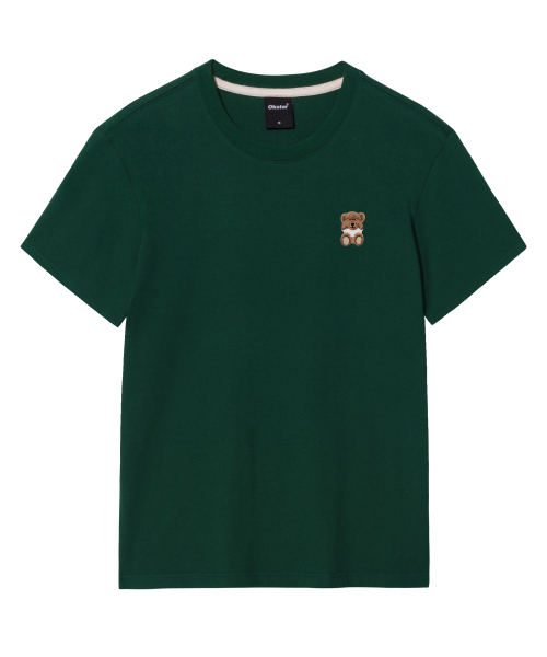 OKSTAR(オクスター)の「ミニミスリーピークマ刺繍半袖(Tシャツ/カットソー・レディース・ネイビー/ホワイト/クリーム/ダークグレー/ダークグリーン/ダークブルー/ライトグレー/グレー/ライトベージュ/カーキ/ブラック・3XL/4XL/2XL/LARGE/X-LARGE/SMALL/MEDIUM)」の19枚目の写真