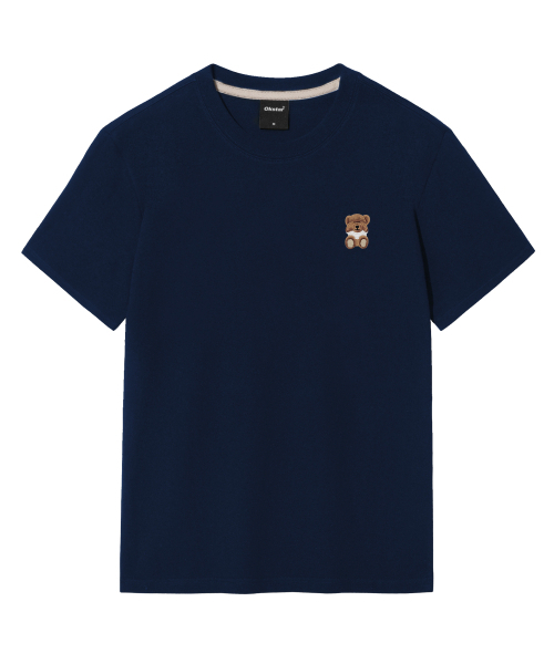 OKSTAR(オクスター)の「ミニミスリーピークマ刺繍半袖(Tシャツ/カットソー・レディース・ネイビー/ホワイト/クリーム/ダークグレー/ダークグリーン/ダークブルー/ライトグレー/グレー/ライトベージュ/カーキ/ブラック・3XL/4XL/2XL/LARGE/X-LARGE/SMALL/MEDIUM)」の20枚目の写真