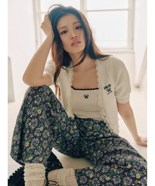 LILY BROWN(リリーブラウン)の「【LILY BROWN×ANNA SUI】バタフライワイドデニムパンツ(デニムパンツ・レディース・その他/ピンク/ライトブルー・0/1)」の6枚目の写真