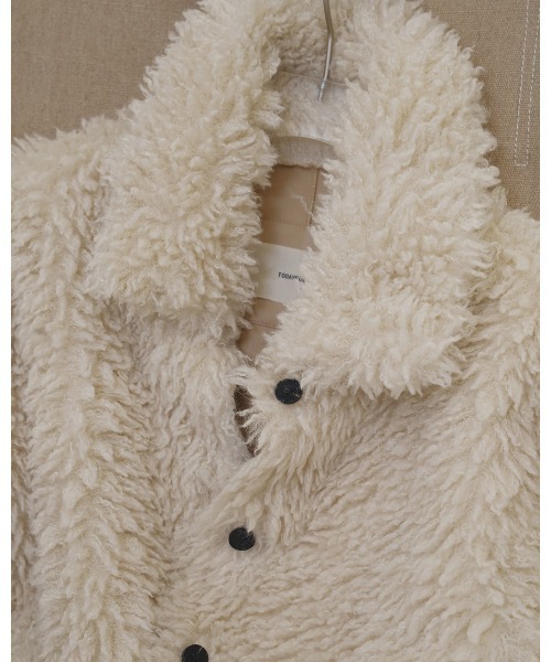 TODAYFUL(トゥデイフル)の「Fur Short Coat(ムートンコート・レディース・アイボリー・38inch/36inch)」の21枚目の写真