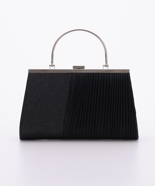Cupid Heart(キューピッドハート)の「【Cupid Heart】結婚式用!グリッタープリーツbag(クラッチバッグ・レディース・ブラック・MEDIUM)」の4枚目の写真
