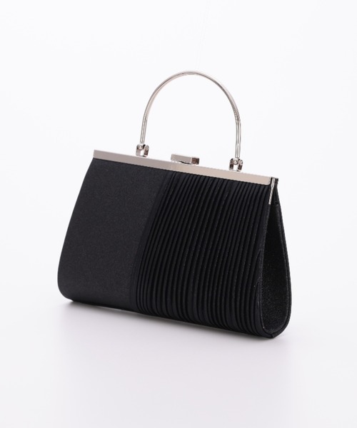 Cupid Heart(キューピッドハート)の「【Cupid Heart】結婚式用!グリッタープリーツbag(クラッチバッグ・レディース・ブラック・MEDIUM)」の3枚目の写真