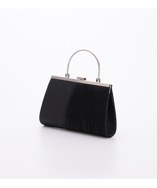 Cupid Heart(キューピッドハート)の「【Cupid Heart】結婚式用!グリッタープリーツbag(クラッチバッグ・レディース・ブラック・MEDIUM)」の5枚目の写真