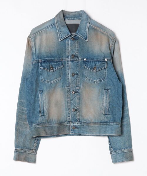 Juha(ユハ)の「【JUHA】RUST SHORT DENIM JACKET(デニムジャケット・メンズ・インディゴブルー・4)」の4枚目の写真