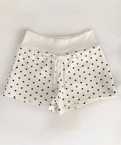 shyam inspiration（シャムインスピレーション）の「ドットスウェットショートパンツ（その他パンツ・レディース・ブラック/グレー/ホワイト・M/L）」の12枚目の写真