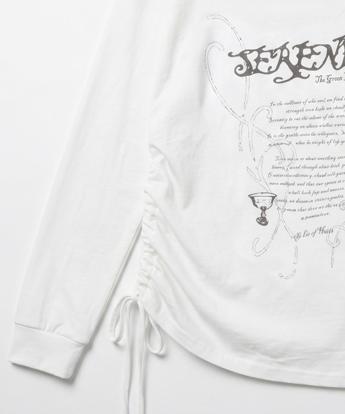 THE GREEN LAB（ザグリーンラボ）の「スタッズワンショルダー ストリングロングスリーブ [ホワイト]（Tシャツ/カットソー・レディース・その他・FREE）」の14枚目の写真