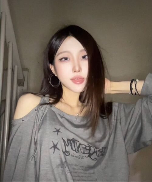 THE GREEN LAB（ザグリーンラボ）の「スタッズワンショルダー ストリングロングスリーブ [ホワイト]（Tシャツ/カットソー・レディース・その他・FREE）」の20枚目の写真