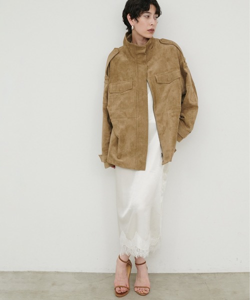 LARUTA(ラルータ)の「【LARUTA】レースツイルサテンキャミワンピース(ワンピース・レディース・オフホワイト/ブラウン/ネイビー・FREE)」の20枚目の写真