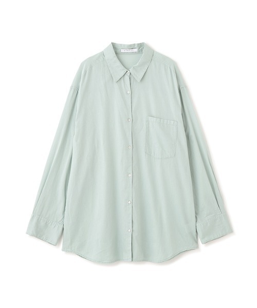 ETRE TOKYO(エトレトウキョウ)の「ガーメントダイソフトシアーシャツ(シャツ/ブラウス・レディース・ブラック/ミント/セージグリーン・FREE)」の9枚目の写真