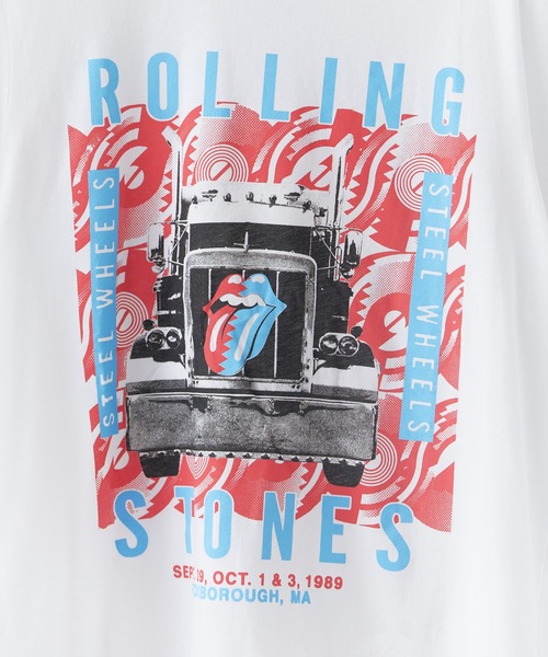 ROOPTOKYO(ループトウキョウ)の「THE ROLLING STONES/ザ・ローリング・ストーンズ UNISEX T-SHIRT: STEEL WHEELS (WHITE) クルーネックTシャツ 半袖 バンドTシャツ ロック メンズ レディース 秋 秋服 2026年秋冬(Tシャツ/カットソー・メンズ・ホワイト・S/M/L/XL)」の5枚目の写真