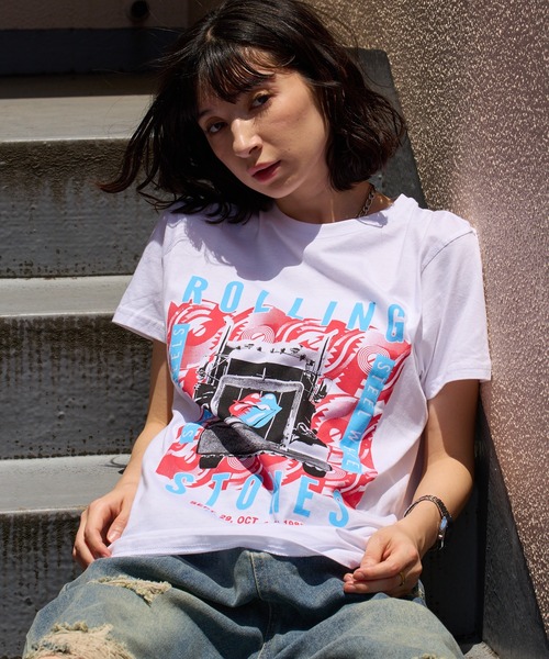 ROOPTOKYO(ループトウキョウ)の「THE ROLLING STONES/ザ・ローリング・ストーンズ UNISEX T-SHIRT: STEEL WHEELS (WHITE) クルーネックTシャツ 半袖 バンドTシャツ ロック メンズ レディース 秋 秋服 2026年秋冬(Tシャツ/カットソー・メンズ・ホワイト・S/M/L/XL)」の11枚目の写真