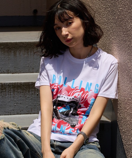 ROOPTOKYO(ループトウキョウ)の「THE ROLLING STONES/ザ・ローリング・ストーンズ UNISEX T-SHIRT: STEEL WHEELS (WHITE) クルーネックTシャツ 半袖 バンドTシャツ ロック メンズ レディース 秋 秋服 2026年秋冬(Tシャツ/カットソー・メンズ・ホワイト・S/M/L/XL)」の12枚目の写真