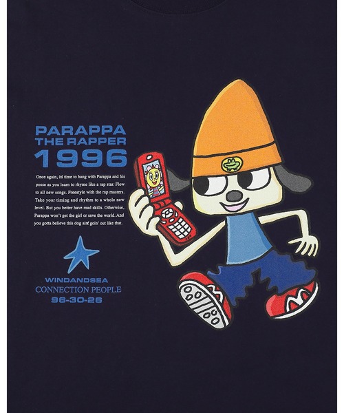 WIND AND SEA（ウィンダンシー）の「PARAPPA x WDS PARAPPA TEE（Tシャツ/カットソー・メンズ・ホワイト/ネイビー・X-LARGE/LARGE/MEDIUM/SMALL）」の5枚目の写真