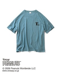 PEANUTS〈スヌーピー&フレンズ〉 リネンブレンドのプリントTシャツ