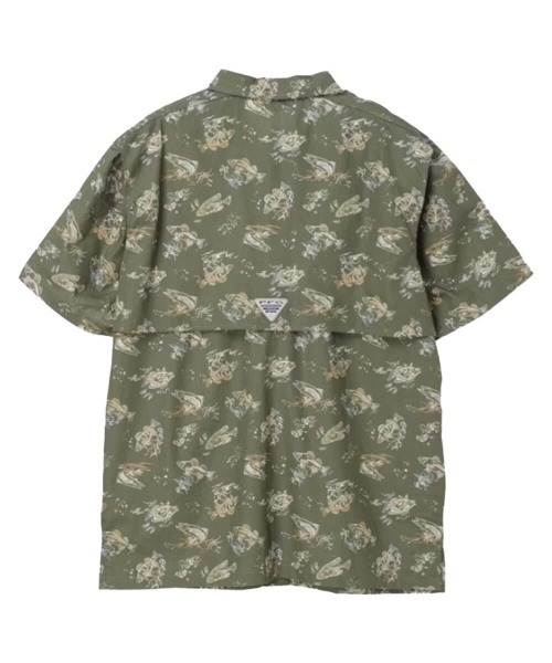 Columbia(コロンビア)の「Columbia 【コロンビア】- 半袖シャツ 【TROLLERS BEST SS SHIRT CYPRESS FRESHFISH FM7011-324】(シャツ/ブラウス・メンズ・オリーブ・L/XL/M)」の2枚目の写真