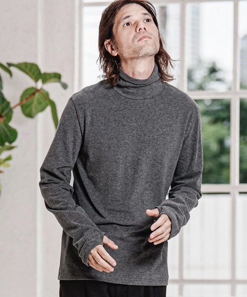 CAMBIO(カンビオ)の「mlt5765- 指ぬき付きタートルネックカットソー(CMB-R0246)(Tシャツ/カットソー・メンズ・オフホワイト/グレー/ブラック・S/M/L)」の16枚目の写真