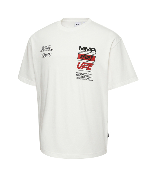 UFC SPORT(ユーエフシー スポーツ)の「UFC SPON DAILY リラックスフィット半袖Tシャツ ホワイト U2SSX2306WH(Tシャツ/カットソー・メンズ・その他・2XL/LARGE/MEDIUM/X-LARGE/SMALL/3XL)」の3枚目の写真