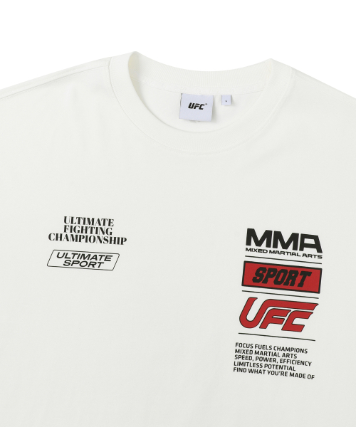 UFC SPORT(ユーエフシー スポーツ)の「UFC SPON DAILY リラックスフィット半袖Tシャツ ホワイト U2SSX2306WH(Tシャツ/カットソー・メンズ・その他・2XL/LARGE/MEDIUM/X-LARGE/SMALL/3XL)」の5枚目の写真