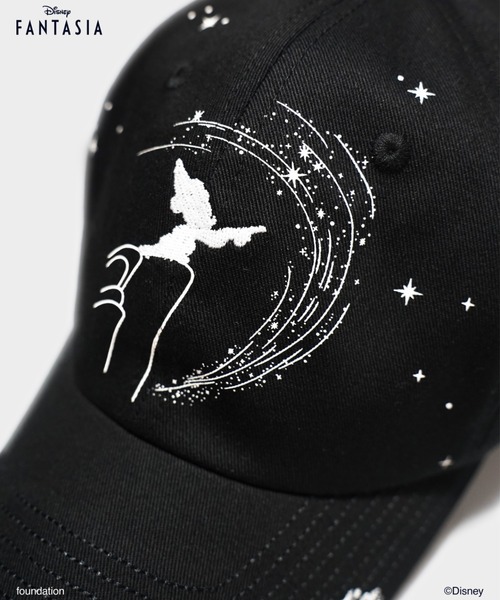 CAMPHOR WOOD(カンファーウッド)の「DISNEY / FANTASIA / EMBROIDERY GRAPHIC CAP / ディズニーファンタジア 刺繍&プリントキャップ(キャップ・メンズ・ブラック・フリー)」の2枚目の写真