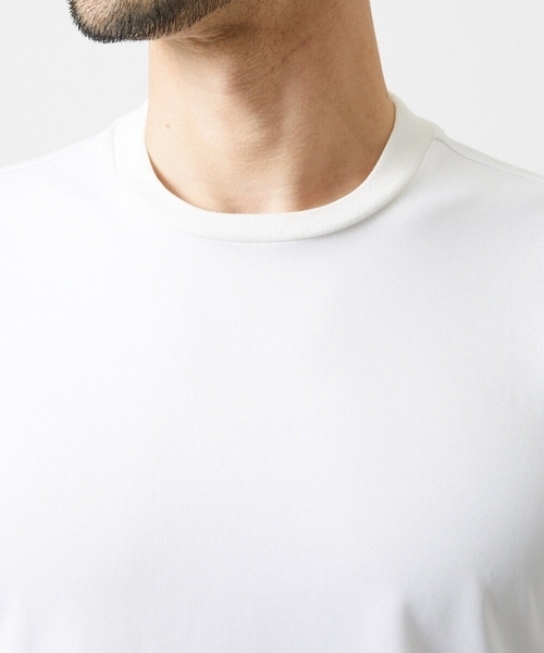 MICHEL KLEIN HOMME (ミッシェルクランオム)の「ドライクルーネック半袖カットソー(Tシャツ/カットソー・メンズ・ホワイト/ブラック・MEDIUM/LARGE/X-LARGE)」の6枚目の写真