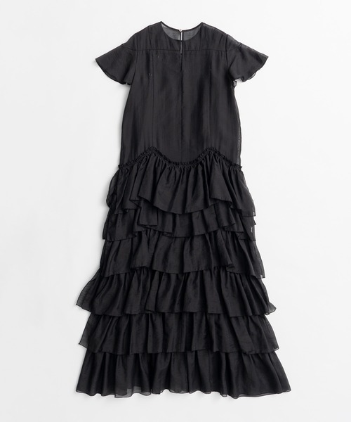 PRANK PROJECT(プランクプロジェクト)の「【2026Autumn Pre-Order】シアーティアードドレス / Sheer Tiered Dress(ワンピース・レディース・ブラック/ホワイト・38/36)」の14枚目の写真