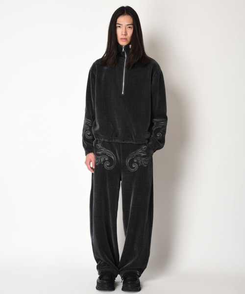 SUPERTHANKS（スーパーサンクス）の「＜オリジナル刺繍＞ストレッチコーデュロイハーフジップフーディStretch corduroy Half zip hoodie（パーカー・メンズ・ブラック/チャコールグレー・L/M/S）」の21枚目の写真