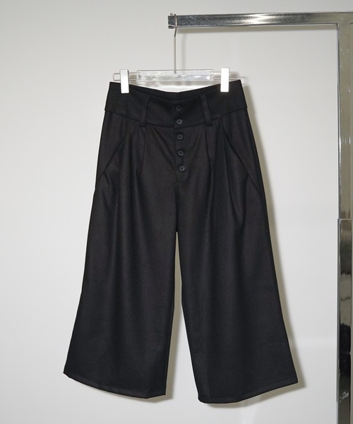 chuclla（チュクラ）の「フロントボタン クロップドワイドパンツ chw26a076（その他パンツ・レディース・ブラック・L/M/S）」の14枚目の写真