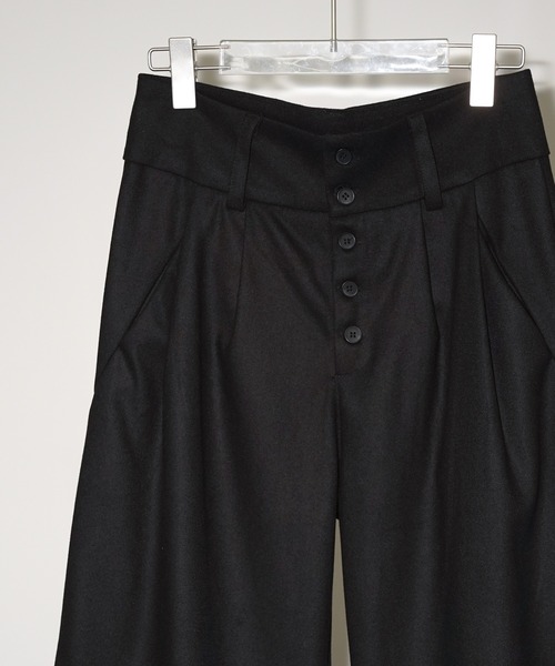 chuclla（チュクラ）の「フロントボタン クロップドワイドパンツ chw26a076（その他パンツ・レディース・ブラック・L/M/S）」の16枚目の写真