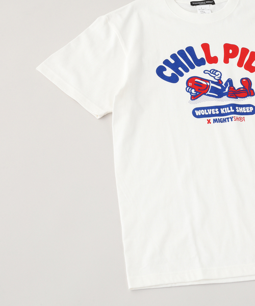 JOURNAL STANDARD(ジャーナルスタンダード)の「WOLVES*JS CHILL PILL Tee(Tシャツ/カットソー・メンズ・ホワイト系その他・LARGE/MEDIUM)」の2枚目の写真