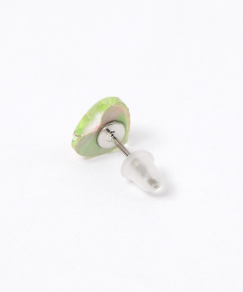 tiny tiny（ティニーティニー）の「ハートプチピアス[tiny tiny(ティニーティニー)]（ピアス（両耳用）・レディース・グリーン/ピンク・0）」の4枚目の写真