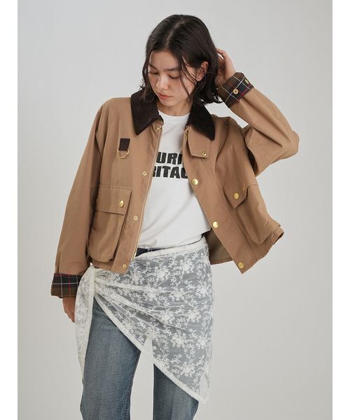 Mila Owen(ミラオーウェン)の「二段ロゴグラフィックTシャツ(Tシャツ/カットソー・レディース・ボルドー/ライトブルー/ホワイト・F)」の12枚目の写真