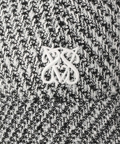VIS(ビス)の「ツイードロゴ刺繍キャップ(キャップ・レディース・ホワイト系その他5/その他/ブラック・FREE)」の19枚目の写真