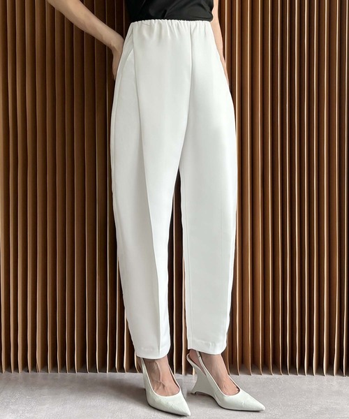 ELFRANK(エルフランク)の「【2026AW】【S~Lサイズ展開】サイドボックスプリーツカーブパンツ 洗える(その他パンツ・レディース・オフホワイト/ブラック・S/M/L)」の13枚目の写真