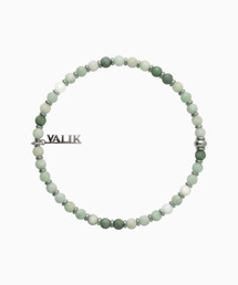 VALIK（バリク）の「[925シルバー] No.95 グリーンジェイドビーズブレスレット 4mm（ブレスレット）」
