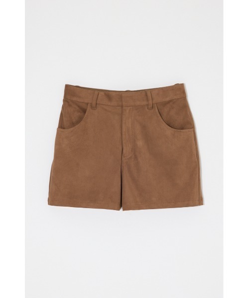 MOUSSY(マウジー)の「【セットアップ対応】F/SUEDE MIDRISE ショーツ(その他パンツ・レディース・ベージュ/チャコールグレー・2/1)」の14枚目の写真