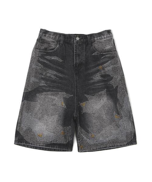 L.H.P(エルエイチピー)の「MAVYTH/メヴィス/VOLTAGE GLITTER DENIM SHORTS(デニムパンツ・メンズ・その他4/ブラック・L/M)」の7枚目の写真