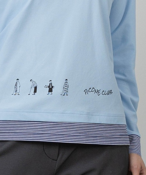 Picone CLUB（ピッコーネクラブ）の「レイヤード風ジッププルオーバー（その他トップス・レディース・ライトブルー/ピンク/ブラック/ライトグレー・11号/9号/13号）」の19枚目の写真