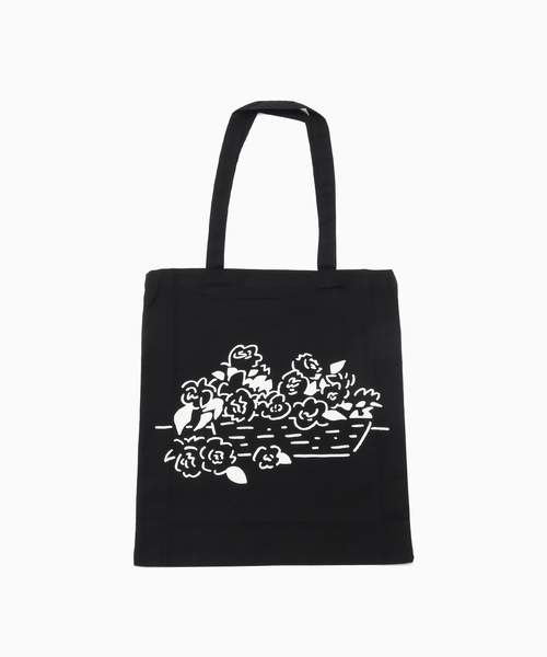 417 EDIFICE(フォーワンセブンエディフィス)の「CABARET POVAL Yu Nagaba PCL Tote Bag(トートバッグ・メンズ・ブラック/アイボリー・FREE)」の1枚目の写真