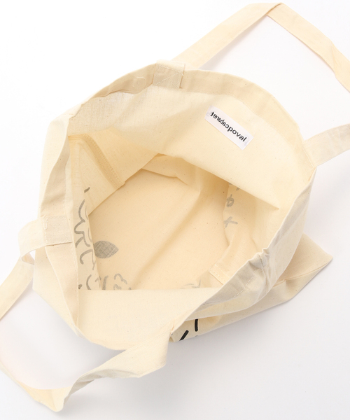 417 EDIFICE(フォーワンセブンエディフィス)の「CABARET POVAL Yu Nagaba PCL Tote Bag(トートバッグ・メンズ・ブラック/アイボリー・FREE)」の5枚目の写真