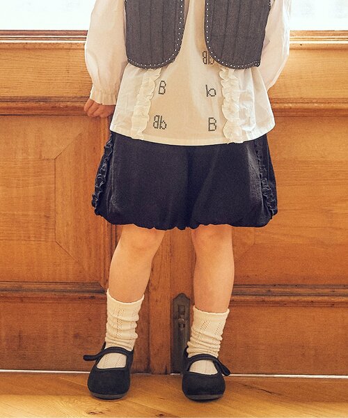 Boribon(ボリボン)の「バルーンショートパンツ(その他パンツ・キッズ・アイボリー/ブラック/ベージュ/ネイビー・100/110/80/90/120)」の3枚目の写真