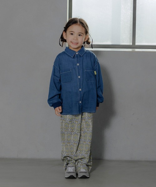 MAKE YOUR DAY(メイクユアデイ)の「オルテガ柄ワイドパンツ■80~140cm(その他パンツ・キッズ・ブラック/ベージュ・140/80/100/120/90/130)」の8枚目の写真