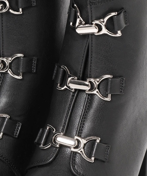 HARE(ハレ)の「メタルパーツハイソールブーツ(HARE)(ブーツ・メンズ・ブラック・LARGE/MEDIUM)」の2枚目の写真