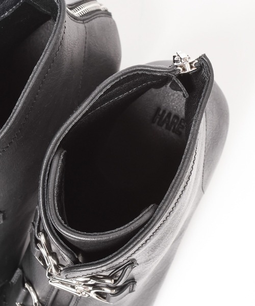 HARE(ハレ)の「メタルパーツハイソールブーツ(HARE)(ブーツ・メンズ・ブラック・LARGE/MEDIUM)」の4枚目の写真