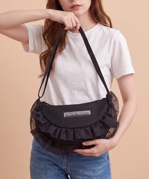 【THEATRE PRODUCTS】メッシュフリルラウンドショルダーバッグ Lサイズ SPD