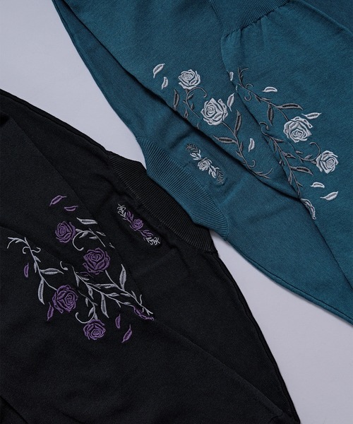 Ellno Loset（エルノロゼット）の「ローズ刺繍メタルボタンカーディガン（カーディガン/ボレロ・メンズ・ブルーグリーン/ブラック・LARGE/MEDIUM/SMALL）」の14枚目の写真
