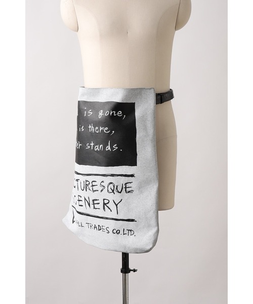 SHINYAKOZUKA(シンヤコヅカ)の「news seller apron bag with TSUCHIYA KABAN(ISSUE#9)(ショルダーバッグ・メンズ・グレー系その他・ONE SIZE)」の2枚目の写真