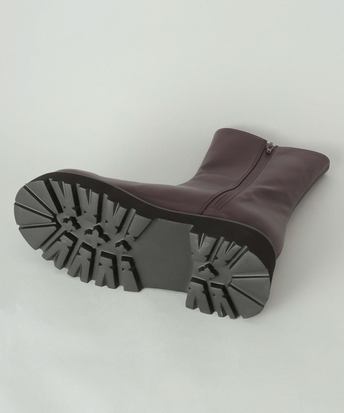 A part by(アパートバイ)の「トラックソールミドルブーツ(ブーツ・レディース・ブラウン/ブラック・LARGE/MEDIUM)」の12枚目の写真
